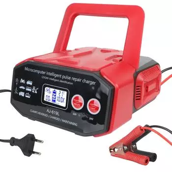 Быстрая зарядка высокой мощности 400 Вт для автомобиля, грузовика, лодки, мотоцикла, вилка европейского стандарта, 12 В/24 В, автомобильное зарядное устройство EU