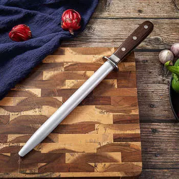 Быстрая заточка ножей Многофункциональный сверхтонкий алмазный шлифовальный стержень Кухонные ножи Инструменты для заточки ножей мясника L