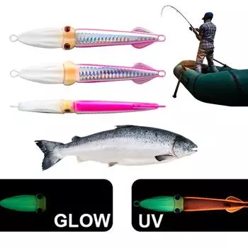 Быстро тонущие жесткие приманки для кальмаров воблеры УФ-светящиеся рыболовные приманки рыболовные принадлежности C2