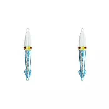 Быстро тонущий металлический рыболовный приманка твердая приманка для кальмара воблеры искусственная приманка (синий)