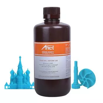 Быстродействующая смола общего назначения, 405 нм, стандартная фотополимерная смола со слабым запахом, нетоксичная, 500 мл для светоотверждаемого 3D-принтера DLP/LCD 500ml красный