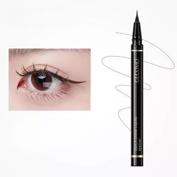 Быстродействующая жидкая подводка для глаз, натуральная, стойкая, не размазанная, водостойкая, яркий цветной макияж, жидкая подводка для глаз