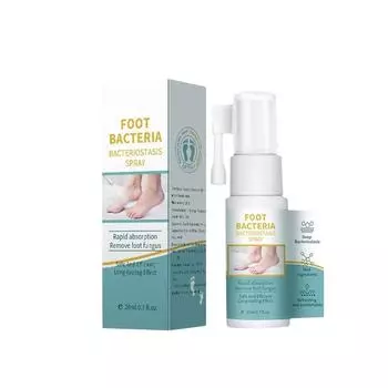 Быстродействующее средство для ухода за ногами при грибке стопы, Натуральный дезодорант для ухода, Освежающий и дезинфицирующий спрей для женщин, 20 мл One Size белый