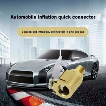 Быстродействующий соединитель для шин Воздушный патрон с открытым потоком Прямой зажимной патрон с зажимом Прочная медная конструкция Соединитель для накачивания шин A