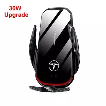 30 Вт быстрое беспроводное зарядное устройство автоматический зажим автомобильный держатель телефона зарядное устройство с магнитной головкой универсальный для телефона as picture серебряный