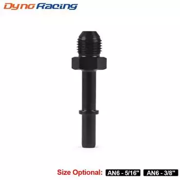 Быстрое подключение AN6 6AN AN-6 AN6 до 5/16 дюйма AN6 до 3/8 дюйма с наружной резьбой EFI Адаптер топливной магистрали черного цвета AN6-5/16