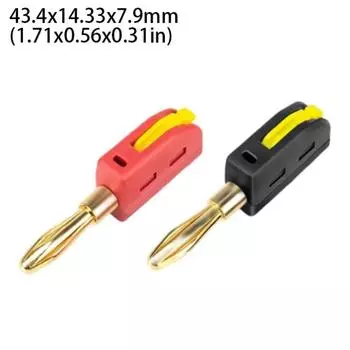 Быстрое подключение цепи 4 мм Банановый разъем Без пайки Банановый штекер Техническое обучение