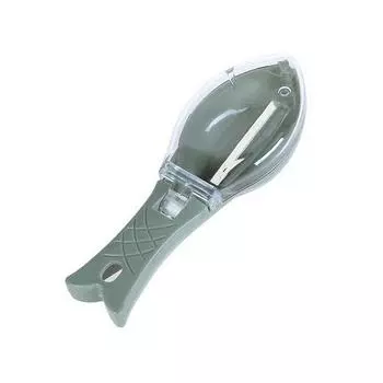 Быстрое удаление рыбьей кожи Щетка для чистки рыбы Щетка для чистки рыбьей чешуи Терка Очиститель Пластиковый скребок Кухня зелёный