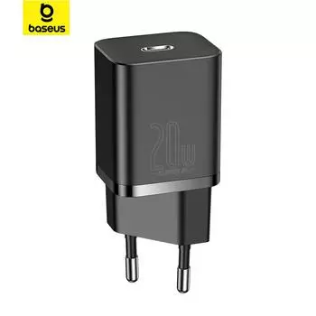 Быстрое зарядное устройство Baseus Super Si 1C, 25 Вт, ЕС чёрный