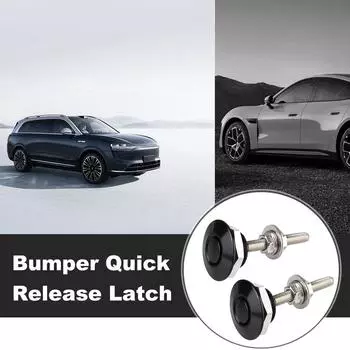 Быстроразъемная защелка бампера Быстроразъемная защелка Автомобильная защелка из алюминиевого сплава Кнопка Замок на капоте Кнопка 2pcs