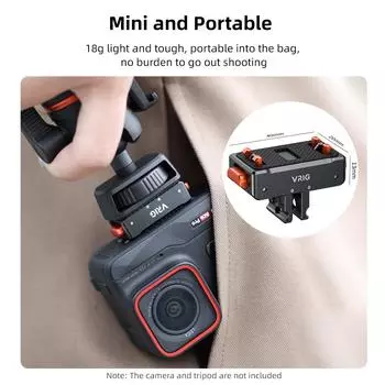 Быстроразъемное крепление для спортивной камеры VRIG AC10, магнитный адаптер, крепление из алюминиевого сплава для Insta360 Without QR Plate