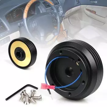 Быстроразъемный адаптер рулевого управления, модифицированные черные детали, сменный металлический адаптер ступицы колеса для Honda