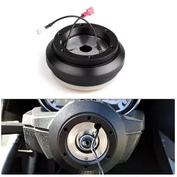 Быстроразъемный адаптер, сменные модифицированные детали, черная металлическая ступица рулевого колеса