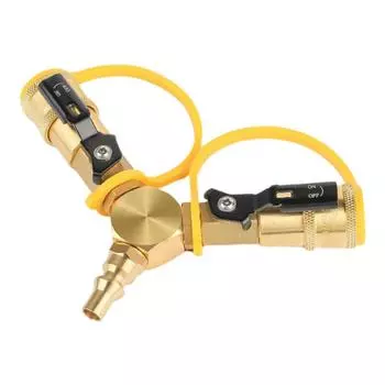 Быстроразъемный Y-образный разветвитель 1/4 дюйма, быстроразъемные фитинги для шлангов, соединительный элемент 2-ходовой адаптер 1/4 дюйма, быстроразъемные фитинги для шлангов Y