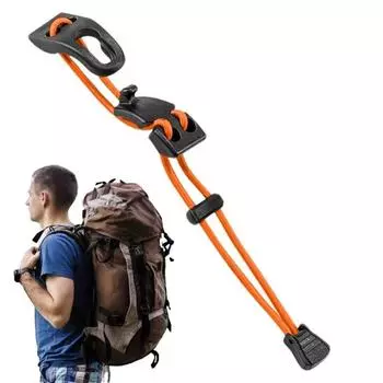 Быстросъемная альпинистская сумка, эластичная веревка, регулируемый рюкзак, зажим для крепления багажа оранжевый