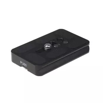 Быстросъемная пластина PU-60 для шаровой головки штатива Benro B-1 KB-1 N-1 TB-0 Arca Swiss чёрный