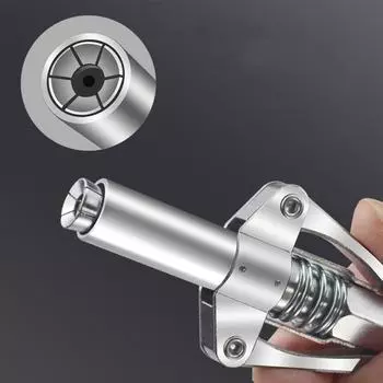 Быстросъемное соединение для шприца для смазки, наконечник для шприца для смазки с двумя ручками и 6 фиксирующими пластинами, фитинг для смазки высокого давления single