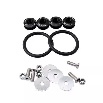 Быстросъемные крепления Автомобильные бамперы Крышки багажника Крыла Люка Комплект Товары для дома Товары для украшения автомобиля Легкий доступ One Size чёрный