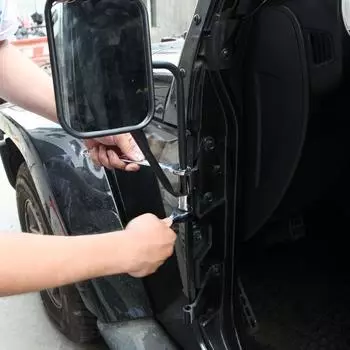 Быстросъемные отражатели бокового вида Быстрая настройка Простая установка Подходит для автомобиля Антивибрационный широкоугольный безопасный вождение 2 шт.