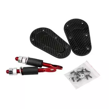 Быстросъемные замки капота из настоящего углеволокна для гоночных автомобилей, защелки, комплект для бесключевого доступа