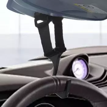 Быстросъемный держатель для рулевого колеса, регулируемый держатель для рулевого колеса, надежное крепление для лобового стекла, автомобильный быстросъемный крючок для рулевого колеса чёрный