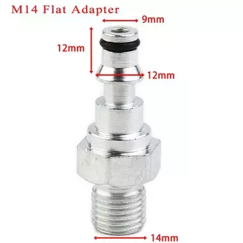 Быстросъемный инструмент для мойки высокого давления, сменные аксессуары для садовых инструментов, фитинг для шланга с адаптером M14/M22 для Lavor