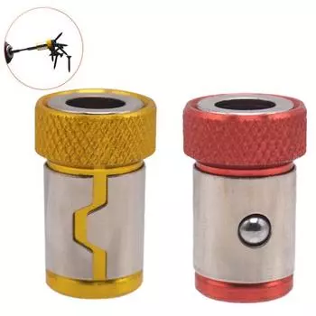 Быстросъемный магнитный держатель для сверл с шестигранным хвостовиком 1/4 дюйма, ручной инструмент красный