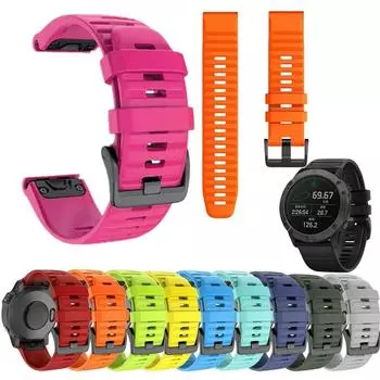 Быстросъемный ремешок 20 мм, 22 мм, 26 мм для Garmin Fenix7 7s 6X6 5S Plus Instinct 2s G1 Mk2 Ремешок для Garmin Tactix7 Pro Quatix 7x Approach S70 D2 26mm белый