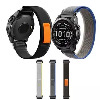 Быстросъемный ремешок 22 мм 26 мм для Garmin Tactix 7 Pro Fenix7x G1, нейлоновый ремешок для Garmin Fenix 7 6X5 5X Plus 3HR 22mm жёлтый