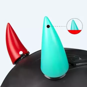 Быстросъемный светящийся зарядный сигнальный рожок для шлема типа C для мотоцикла белый