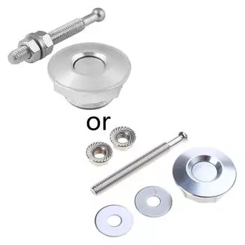 Быстросъемный запирающий кожух для защелки Универсальный замок кожуха для большинства автомобилей Ca серебряный