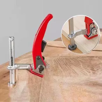 Быстросъемный зажим для стола с храповым механизмом, усилие зажима 500 Н, широкая совместимость, зажим для стола, деревообработка