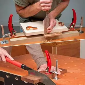 Быстросъемный зажим для стола с храповым механизмом Yousheng, усилие зажима 500 Н, широкая совместимость, зажим для стола, деревообрабатывающий инструмент A