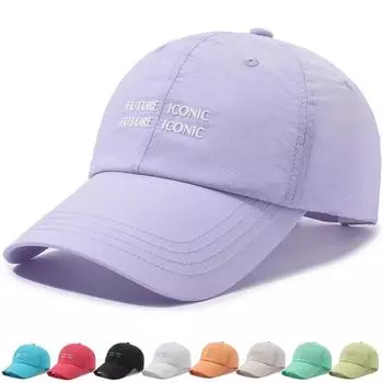 Быстросохнущая бейсболка, женская летняя тонкая дышащая солнцезащитная кепка, спортивная кепка для бега на открытом воздухе, панамская кепка с хвостиком, шляпа с солнцезащитным козырьком ярко-розовый