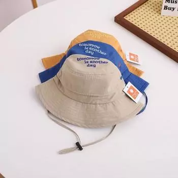 Быстросохнущая дышащая сетчатая детская шляпа-ведро, рыболовная шляпа, милая летняя детская шляпа от солнца для малышей жёлтый