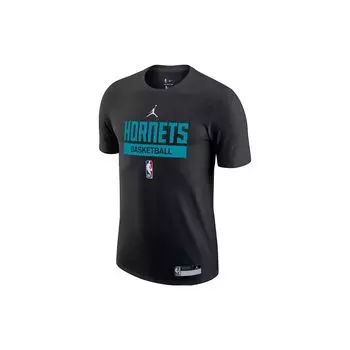 Быстросохнущая футболка для тренировок Jordan Charlotte Hornets с круглым вырезом, топы унисекс, DR6455-010 XXL