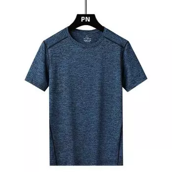 Быстросохнущая футболка для улицы, мужская свободная одежда с короткими рукавами, впитывающая пот, дышащая, летняя быстросохнущая одежда из ледяного шелка для бега, фитнеса и спорта 6XL