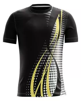 Быстросохнущая футболка с цветной 3D-печатью, мужская дышащая футбольная футболка для бадминтона, футболка для бега, спортивная одежда для фитнеса и футбола 4XL