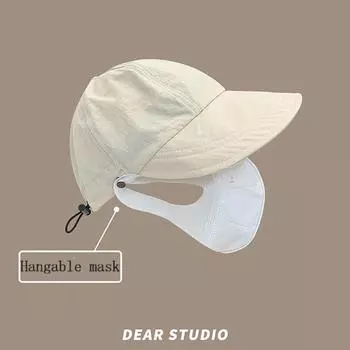 Быстросохнущая крышка для утиного языка универсальна летом. Тонкую защиту от солнца и солнцезащитный козырек могут носить как студенты мужского, так и женского пола. серый