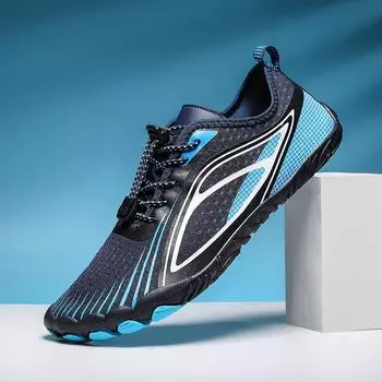 Быстросохнущая летняя обувь Aqua для мужчин и женщин, легкие дышащие кроссовки для плавания, эластичная удобная обувь для пар, удобная обувь для водных видов спорта 35 розовый