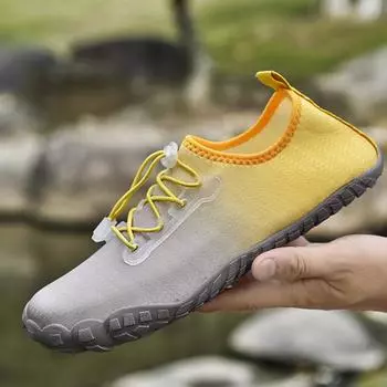 Быстросохнущая мужская обувь для воды, легкая мужская обувь для воды, летние нескользящие мужские босиком кроссовки, удобная пляжная обувь 2024 36