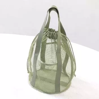 Быстросохнущая сетчатая сумка для плавания и дайвинга с шнурком типа водного спорта, сетчатая сумка для хранения трубки зелёный