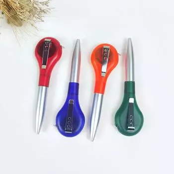 Быстросохнущая шариковая ручка с телескопической линейкой 1 м, нейтральная гелевая ручка для подписи с линейкой для детей