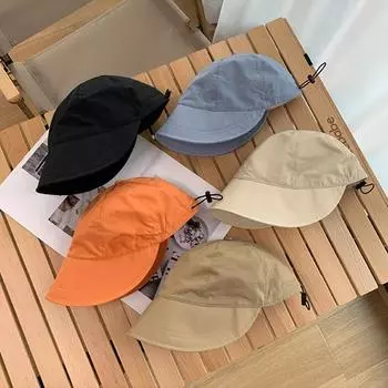 Быстросохнущая складная шапка для детей с увеличенными полями, защитой от солнца, защитой от ультрафиолета и модной шляпой хаки