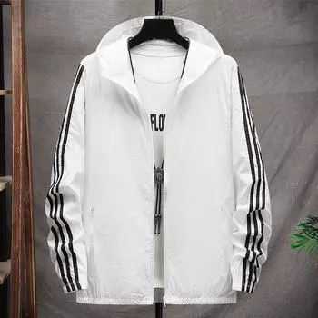 Быстросохнущая солнцезащитная одежда Мужская летняя тонкая куртка Защита от ультрафиолета Солнцезащитная одежда Летняя рыболовная куртка M серый