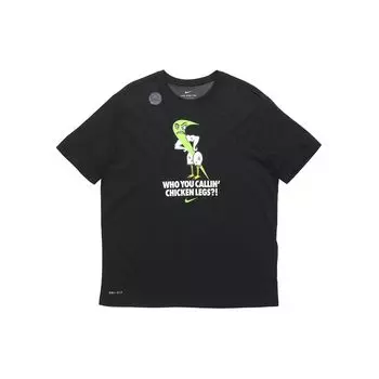 Быстросохнущая спортивная футболка с логотипом Nike Fun, мужские топы, черные DA1797-010 M