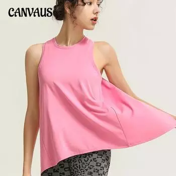 Быстросохнущая спортивная майка без рукавов, женская летняя беговая фитнес-топы, свободная блузка, эластичная одежда для йоги S зелёный