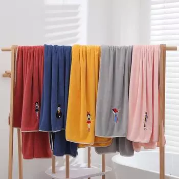 Быстросохнущее банное полотенце, толстое мягкое полотенце для лица, 70x140 см розовый