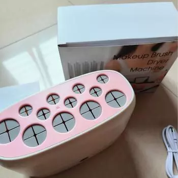 Быстросохнущее многофункциональное средство для очистки и сушки кистей для макияжа 18.5*8.5*12.8cm розовый