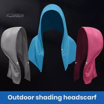 Быстросохнущее охлаждающее полотенце с капюшоном, однотонное, с защитой от ультрафиолета, дышащее, впитывающее пот, спортивное полотенце с капюшоном для бега розы красного